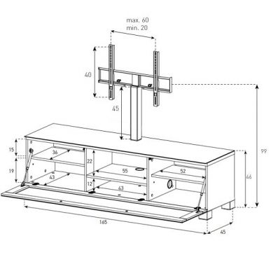 Стойка для ТВ Sonorous ST 5652